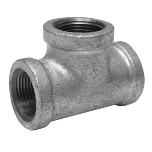   DN15 (1/2" NB) BSP GALVANISED MALLEABLE IRON EQUAL TEE