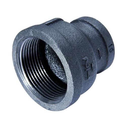   DN20 X 15 (3/4" X 1/2" NB) BSP BLACK MALLEABLE IRON REDUCING SOCKET