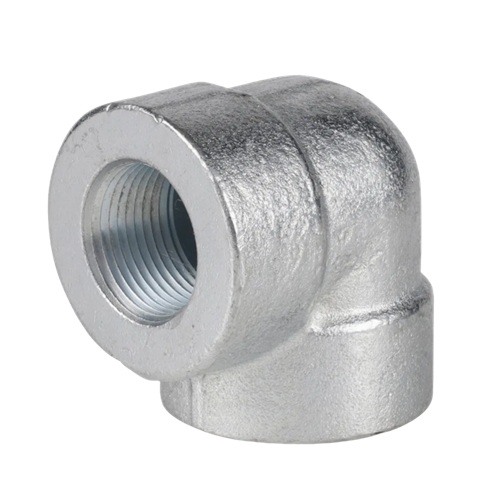   DN15 (1/2" NB) NPT 3000# FS GALVANISED ELBOW 90° A105N