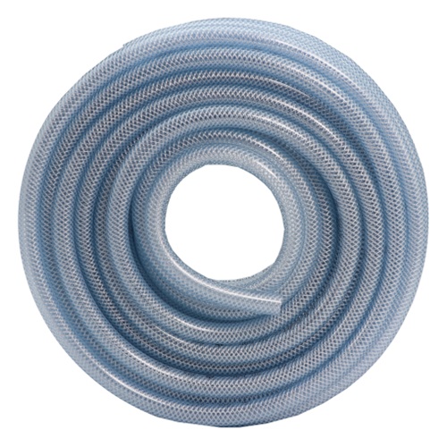    8.00mm (5/16") ID CLEAR MEDIUM DUTY PVC BRAIDED HOSE (30 MTR)