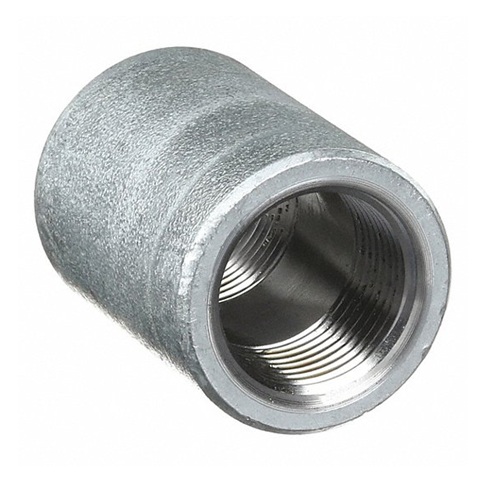   DN15 (1/2" NB) NPT 3000# FS GALVANISED EQUAL COUPLING A105N