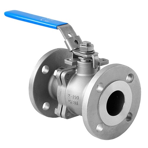   DN15 (1/2" NB) ASA150 FLANGED 2PC LEVER OP. BALL VALVE LEVER OP SS 316