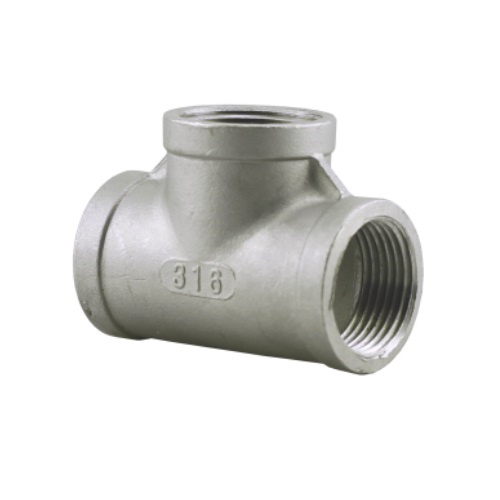   DN15 (1/2" NB) NPT 150# EQUAL TEE SS 316