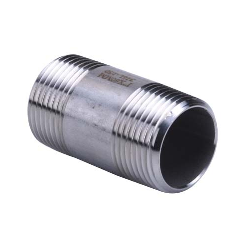   DN15 (1/2" NB) NPT 150# BARREL NIPPLE SS 316