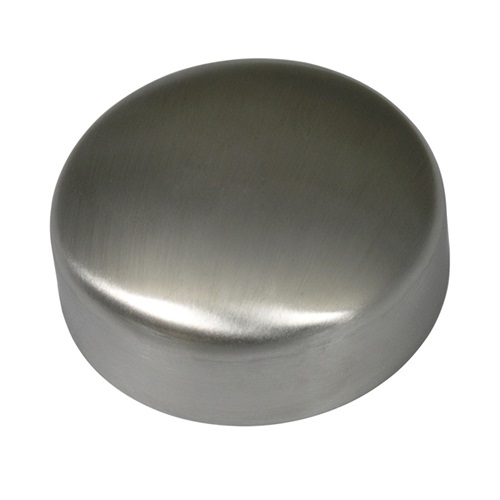 4.00" OD HYGIENIC CAP END POLISHED 2mm THK SS 316