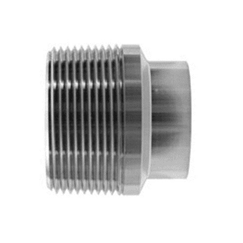 1.00" (1" OD) HYG. SPIGOT WELD X DN25 (1" NB) BSPT MALE ADAPTOR SS 316