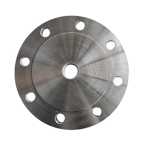 [SS-NB-FLA-RF-BLA-P16-100-FUL-316-DT-15-BSPP]  DN100 (4" NB) PN16 RF BLANK FLANGE D&T 15NB (1/2" NB) BSPP SS 316