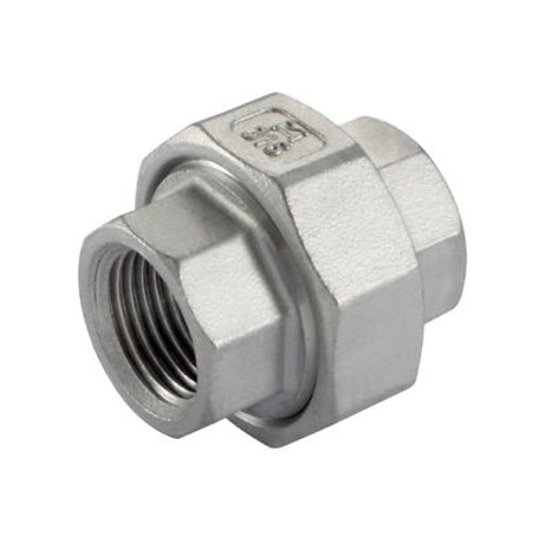 [SS-NB-BSP-150-UNI-20-316]   DN20 (3/4" NB) BSP 150# (FXF) CONE SEAT UNION SS 316